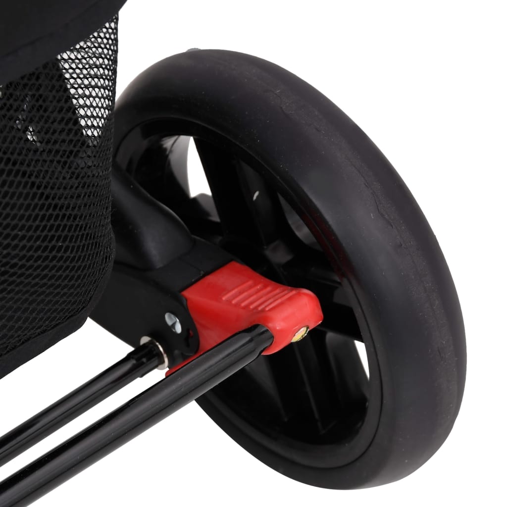 Tweelingkinderwagen staal rood is nu te koop bij PeponiXL, paradijselijk wonen!
