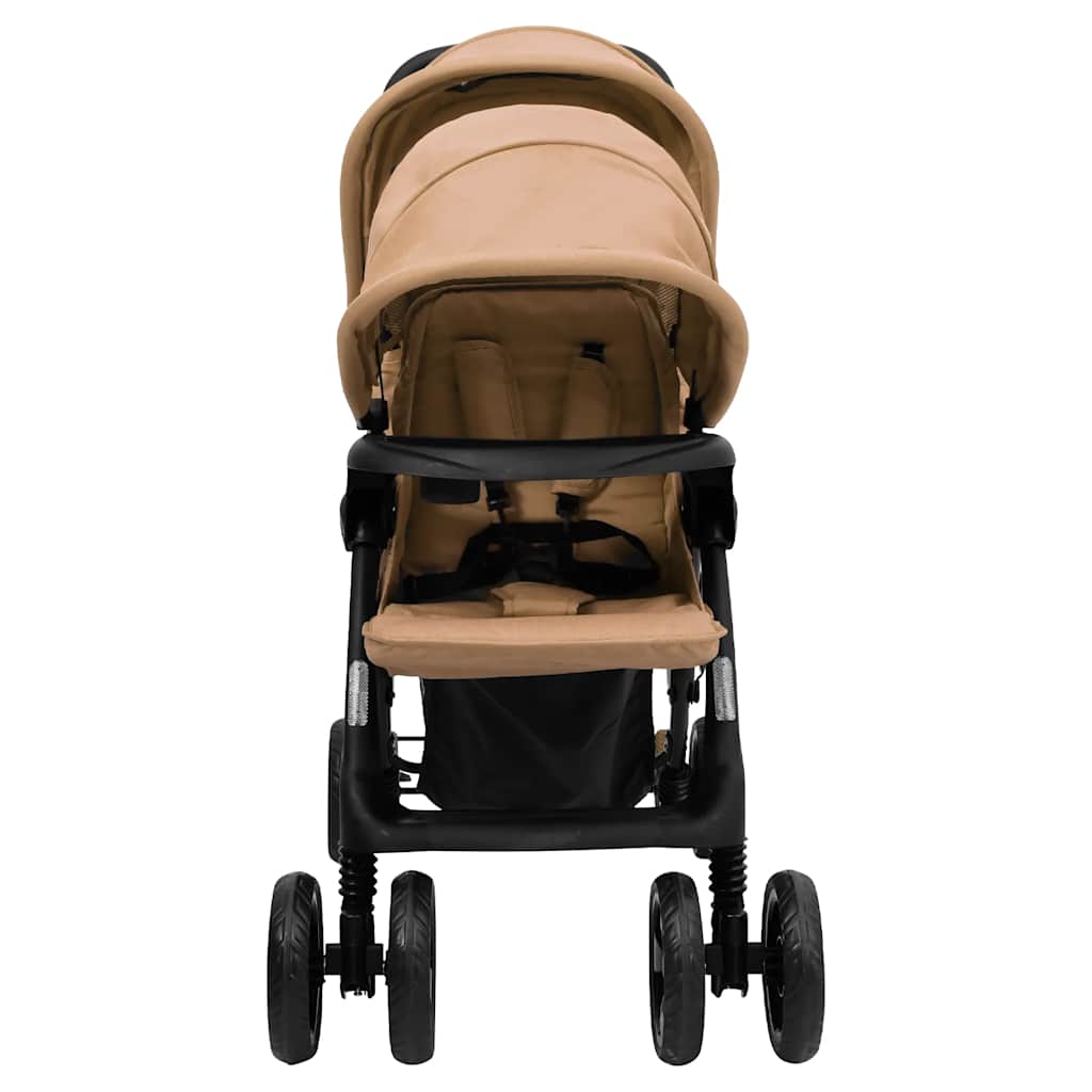 Tweelingkinderwagen tandem staal taupe is nu te koop bij PeponiXL, paradijselijk wonen!