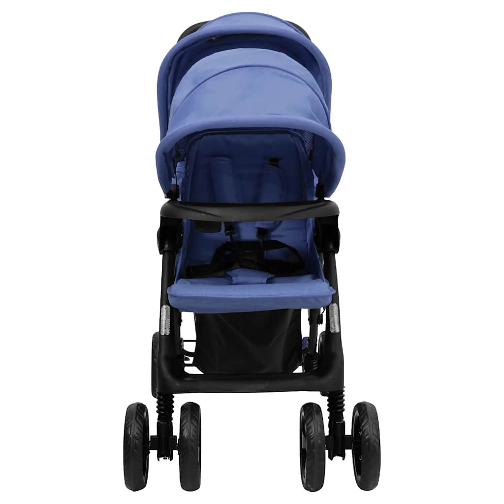 Tweelingkinderwagen tandem staal marineblauw is nu te koop bij PeponiXL, paradijselijk wonen!