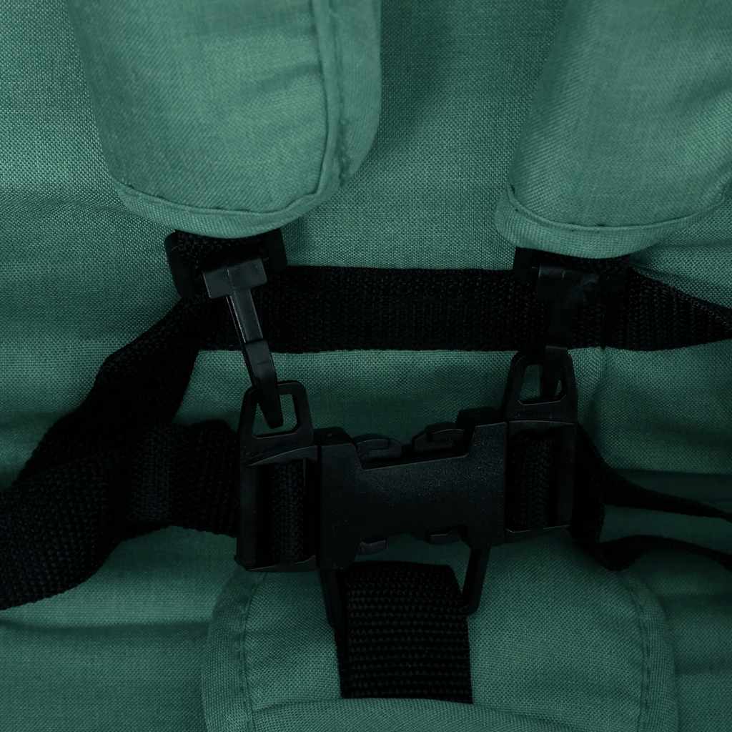 Tweelingkinderwagen tandem staal groen is nu te koop bij PeponiXL, paradijselijk wonen!