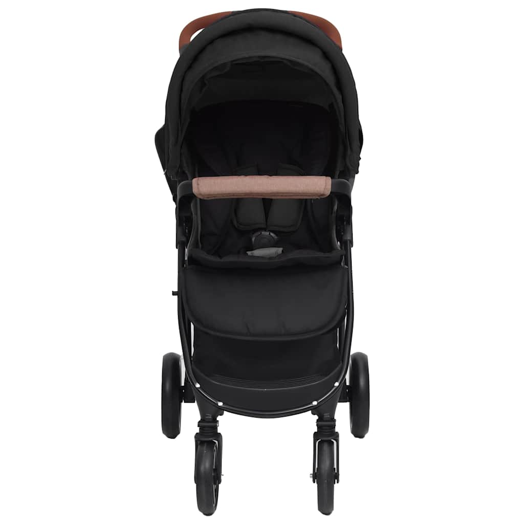 Kinderwagen 2-in-1 staal antracietkleurig is nu te koop bij PeponiXL, paradijselijk wonen!