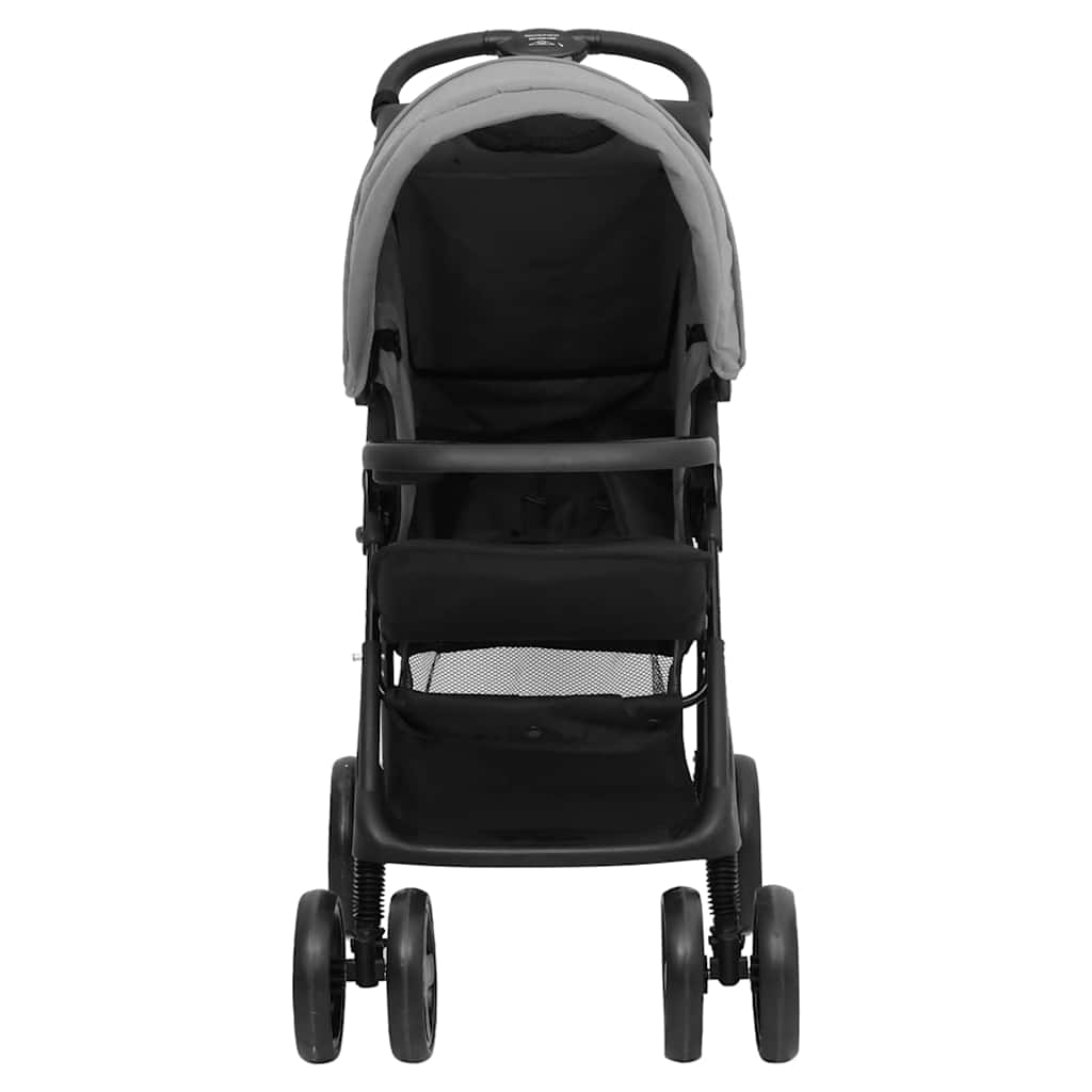 Kinderwagen 3-in-1 staal lichtgrijs en zwart is nu te koop bij PeponiXL, paradijselijk wonen!