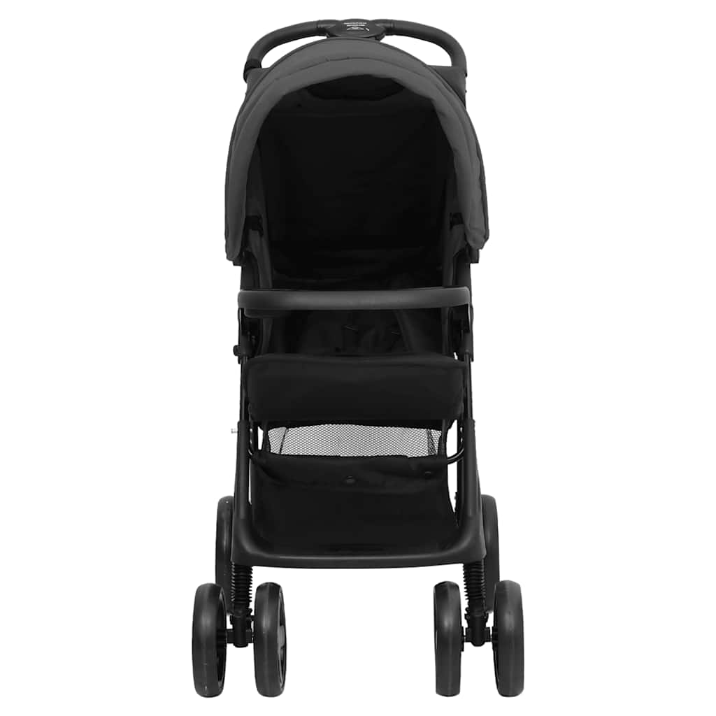 Kinderwagen 3-in-1 staal donkergrijs en zwart is nu te koop bij PeponiXL, paradijselijk wonen!