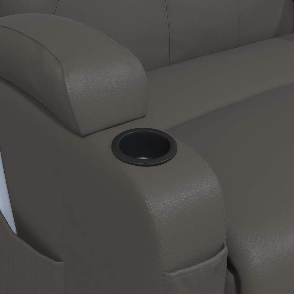 Massagestoel schommelend kunstleer antracietkleurig is nu te koop bij PeponiXL, paradijselijk wonen!