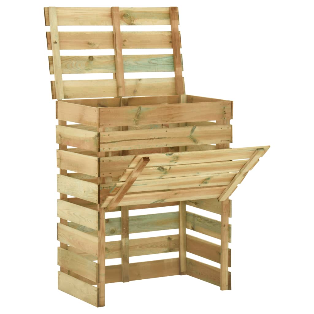 Tuincompostbakken 4 st 80x50x100 cm geïmpregneerd grenenhout is nu te koop bij PeponiXL, paradijselijk wonen!