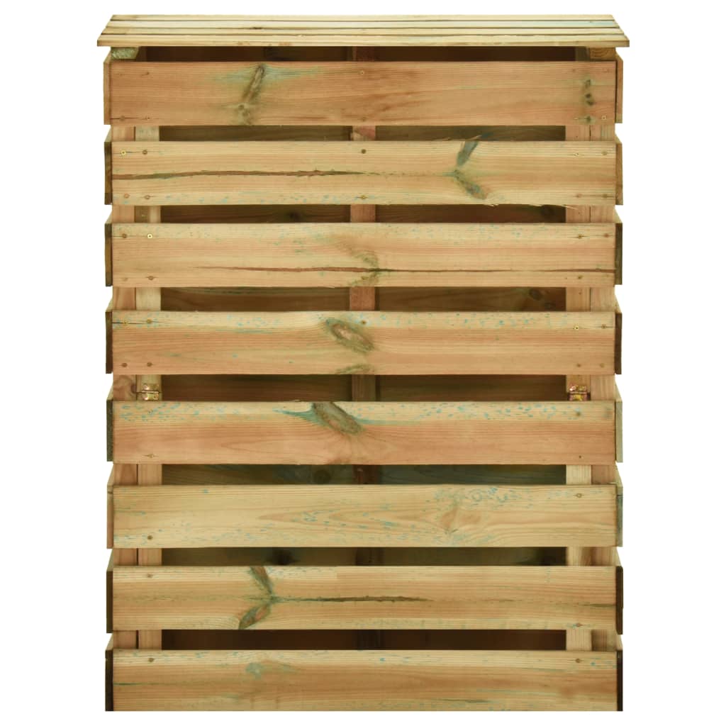 Tuincompostbakken 4 st 80x50x100 cm geïmpregneerd grenenhout is nu te koop bij PeponiXL, paradijselijk wonen!