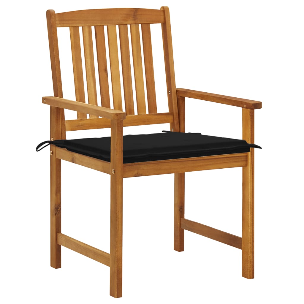 Tuinstoelen 6 st met kussens massief acaciahout is nu te koop bij PeponiXL, paradijselijk wonen!