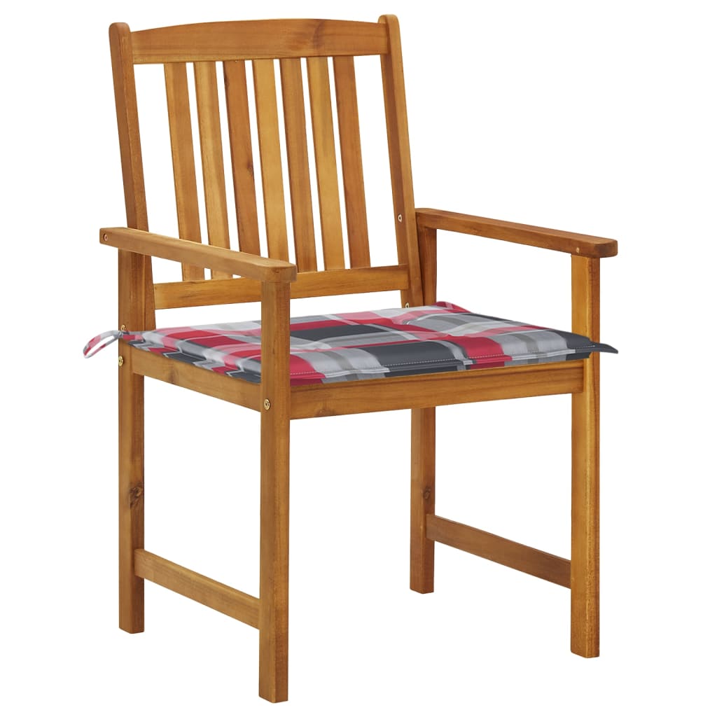 Tuinstoelen 6 st met kussens massief acaciahout is nu te koop bij PeponiXL, paradijselijk wonen!
