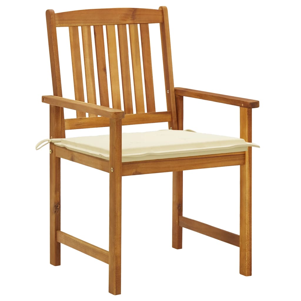 Tuinstoelen 8 st met kussens massief acaciahout is nu te koop bij PeponiXL, paradijselijk wonen!