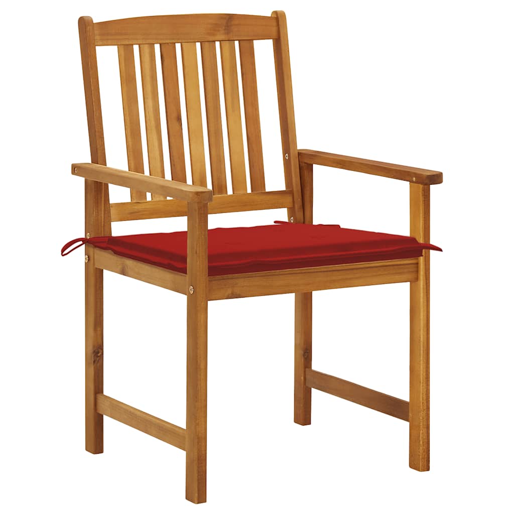 Tuinstoelen 8 st met kussens massief acaciahout is nu te koop bij PeponiXL, paradijselijk wonen!