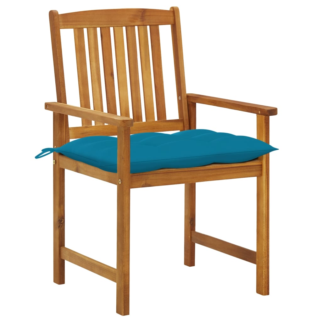 Tuinstoelen 8 st met kussens massief acaciahout is nu te koop bij PeponiXL, paradijselijk wonen!