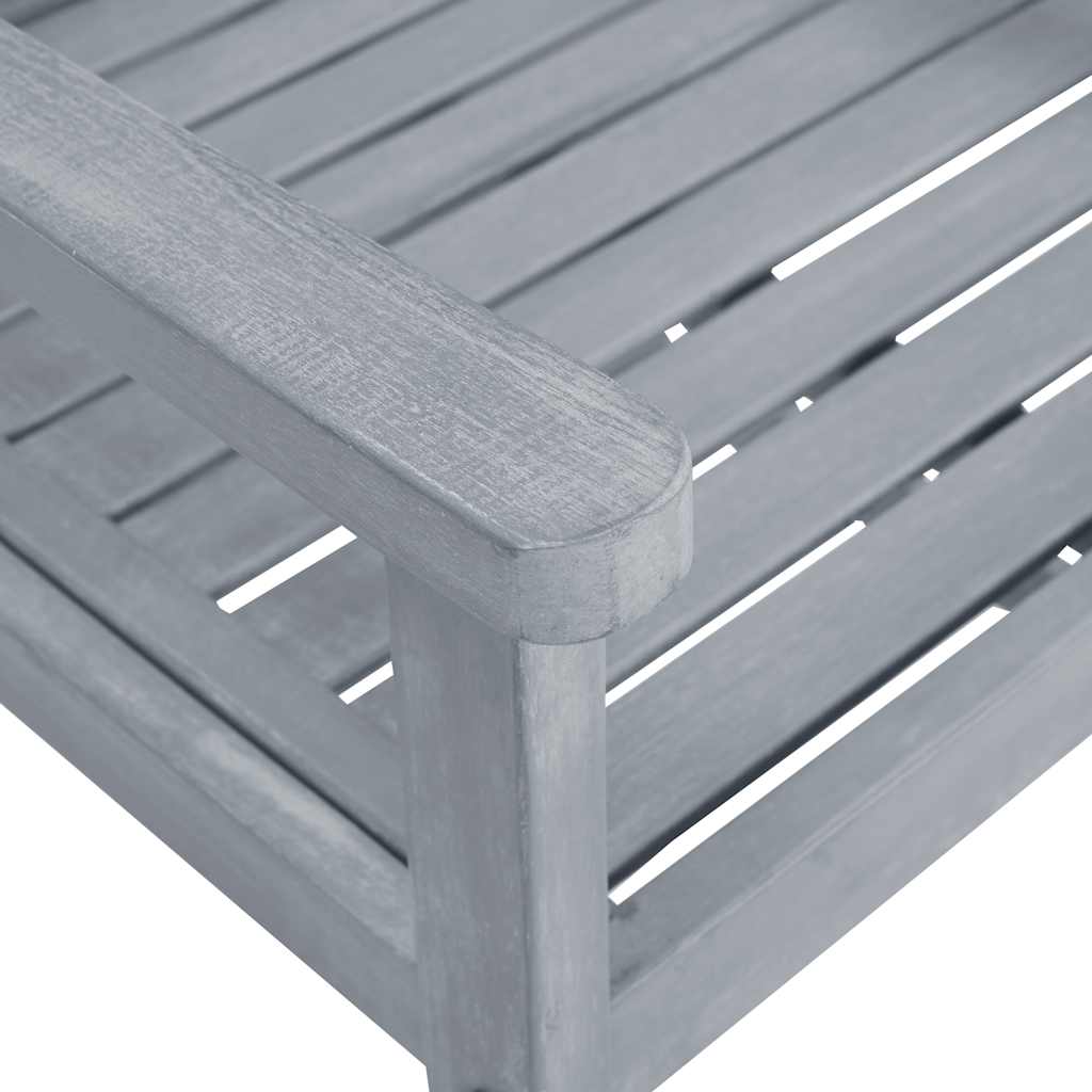 Tuinstoelen 6 st met kussens massief acaciahout grijs is nu te koop bij PeponiXL, paradijselijk wonen!