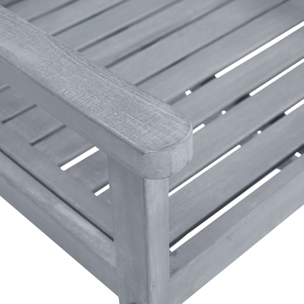 Tuinstoelen 6 st met kussens massief acaciahout grijs is nu te koop bij PeponiXL, paradijselijk wonen!