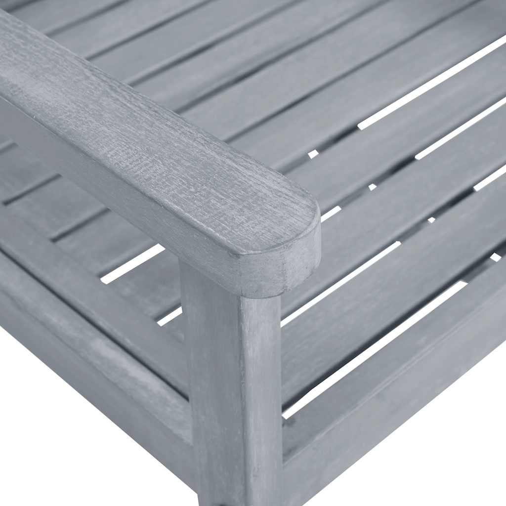 Tuinstoelen 6 st met kussens massief acaciahout grijs is nu te koop bij PeponiXL, paradijselijk wonen!