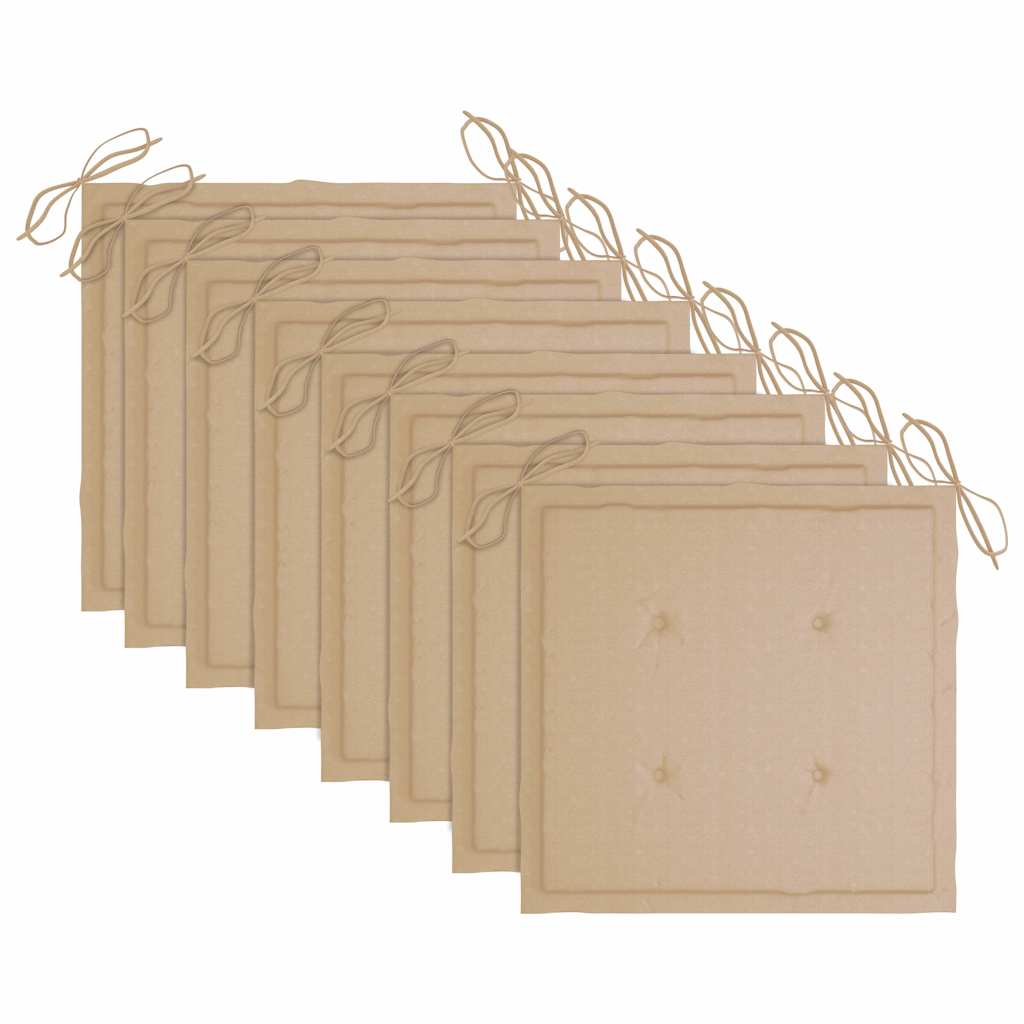 Tuinstoelen 8 st met kussens massief acaciahout grijs is nu te koop bij PeponiXL, paradijselijk wonen!