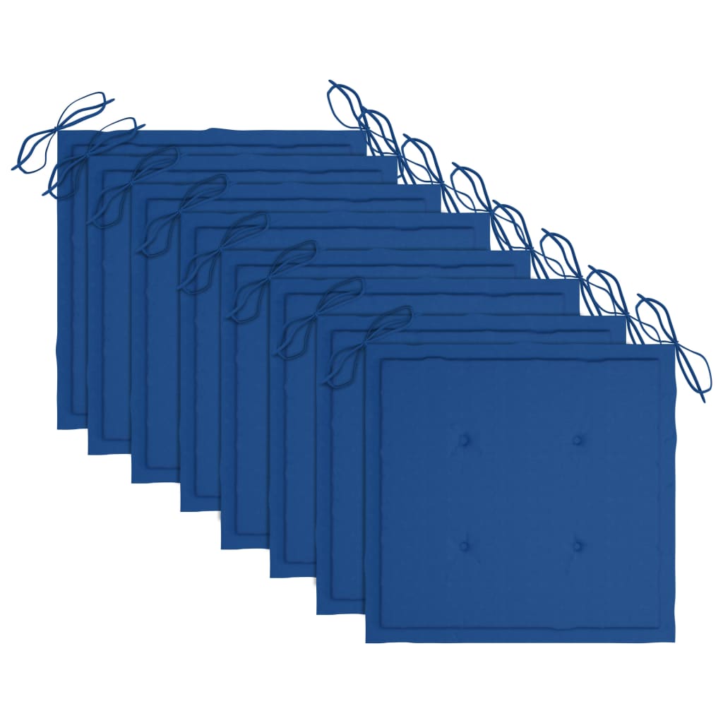 Tuinstoelen 8 st met kussens massief acaciahout grijs is nu te koop bij PeponiXL, paradijselijk wonen!