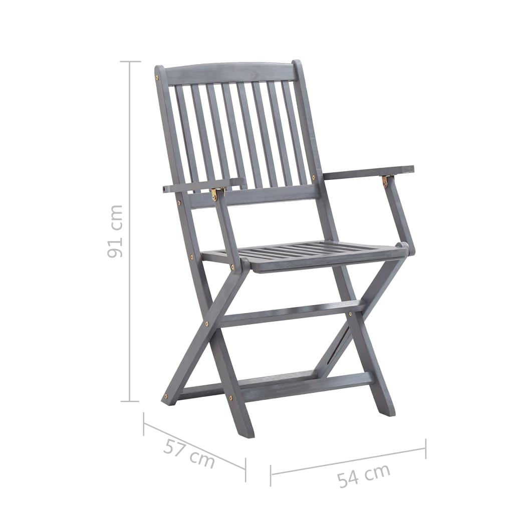 Tuinstoelen 8 st inklapbaar massief acaciahout is nu te koop bij PeponiXL, paradijselijk wonen!