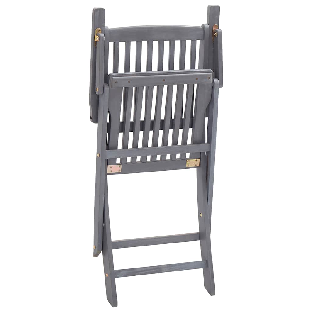 Tuinstoelen 8 st inklapbaar met kussens massief acaciahout is nu te koop bij PeponiXL, paradijselijk wonen!
