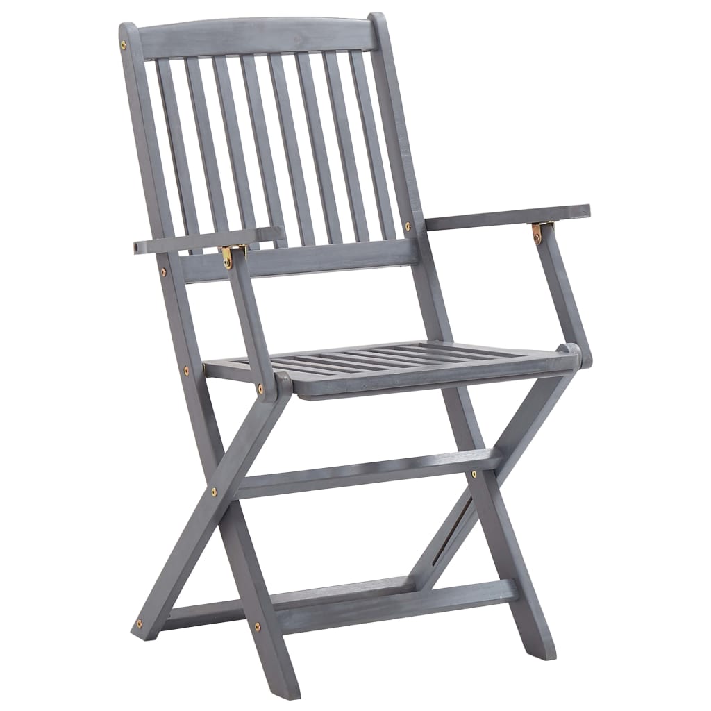 Tuinstoelen 8 st inklapbaar met kussens massief acaciahout is nu te koop bij PeponiXL, paradijselijk wonen!