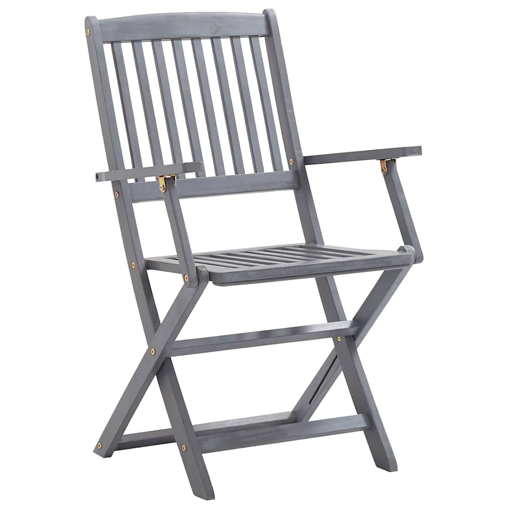 Tuinstoelen 8 st inklapbaar met kussens massief acaciahout is nu te koop bij PeponiXL, paradijselijk wonen!