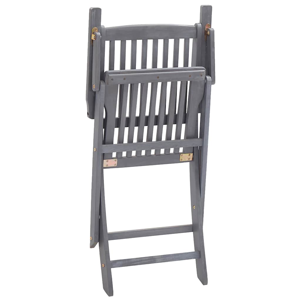 Tuinstoelen 8 st inklapbaar met kussens massief acaciahout is nu te koop bij PeponiXL, paradijselijk wonen!