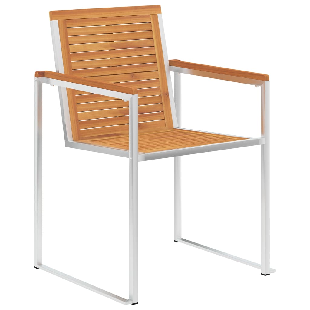 Tuinstoelen 6 st met kussens massief acaciahout is nu te koop bij PeponiXL, paradijselijk wonen!