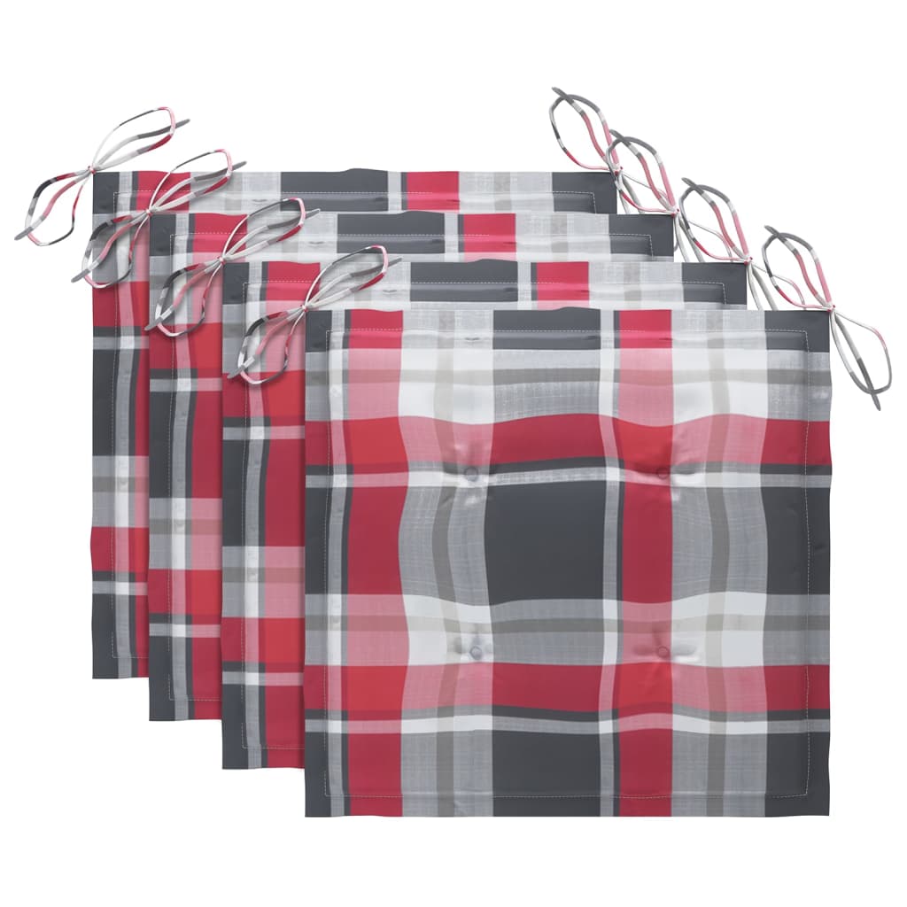 Tuinstoelen 4 st met kussens massief teakhout is nu te koop bij PeponiXL, paradijselijk wonen!