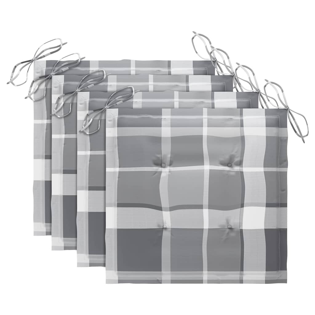 Tuinstoelen 4 st met kussens massief teakhout is nu te koop bij PeponiXL, paradijselijk wonen!