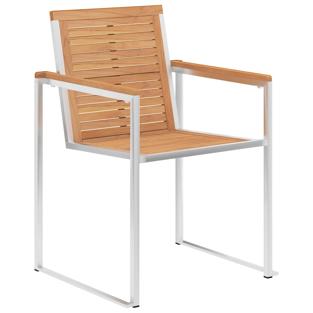 Tuinstoelen 4 st met kussens massief teakhout is nu te koop bij PeponiXL, paradijselijk wonen!