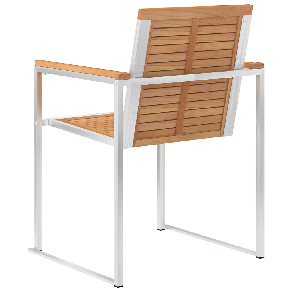 Tuinstoelen 6 st met kussens massief teakhout is nu te koop bij PeponiXL, paradijselijk wonen!
