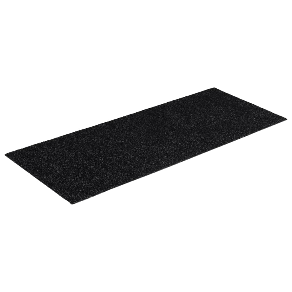 Trapmatten Zelfklevend 15 stuks 60x25 cm Zwart Rechthoekig is nu te koop bij PeponiXL, paradijselijk wonen!