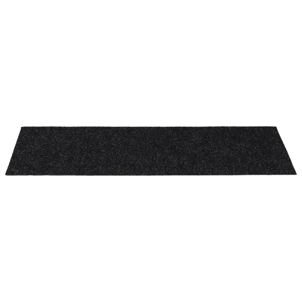 Trapmatten Zelfklevend 15 stuks 60x25 cm Zwart Rechthoekig is nu te koop bij PeponiXL, paradijselijk wonen!