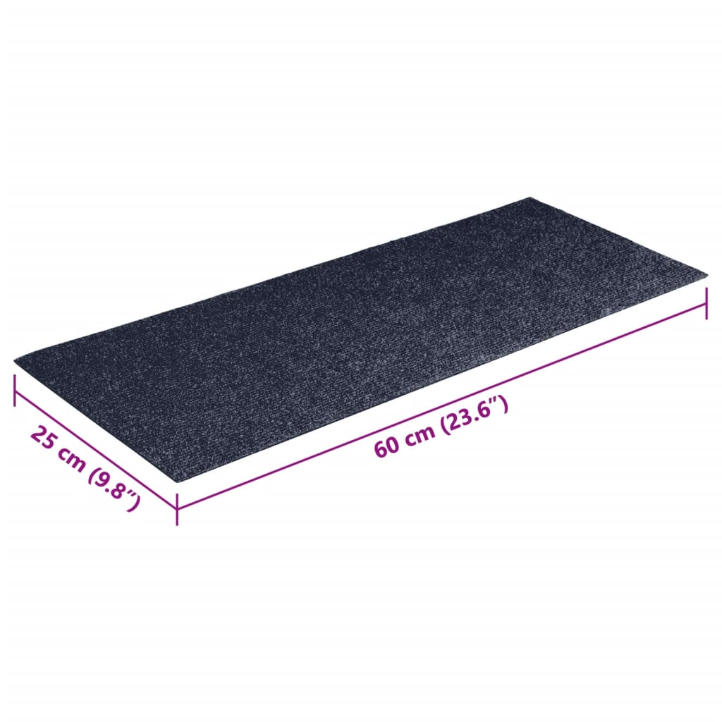 Trapmatten Zelfklevend 15 stuks 60x25 cm Grijs Blauw Rechthoekig is nu te koop bij PeponiXL, paradijselijk wonen!