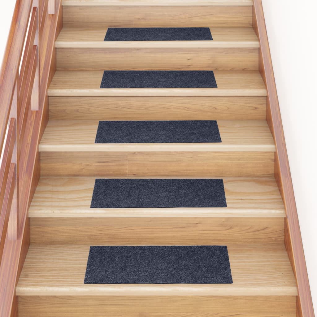 Trapmatten Zelfklevend 15 stuks 60x25 cm Grijs Blauw Rechthoekig is nu te koop bij PeponiXL, paradijselijk wonen!