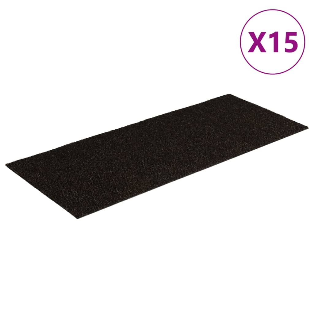 Trapmatten Zelfklevend 15 stuks 60x25 cm Donkerbruin Rechthoekig is nu te koop bij PeponiXL, paradijselijk wonen!