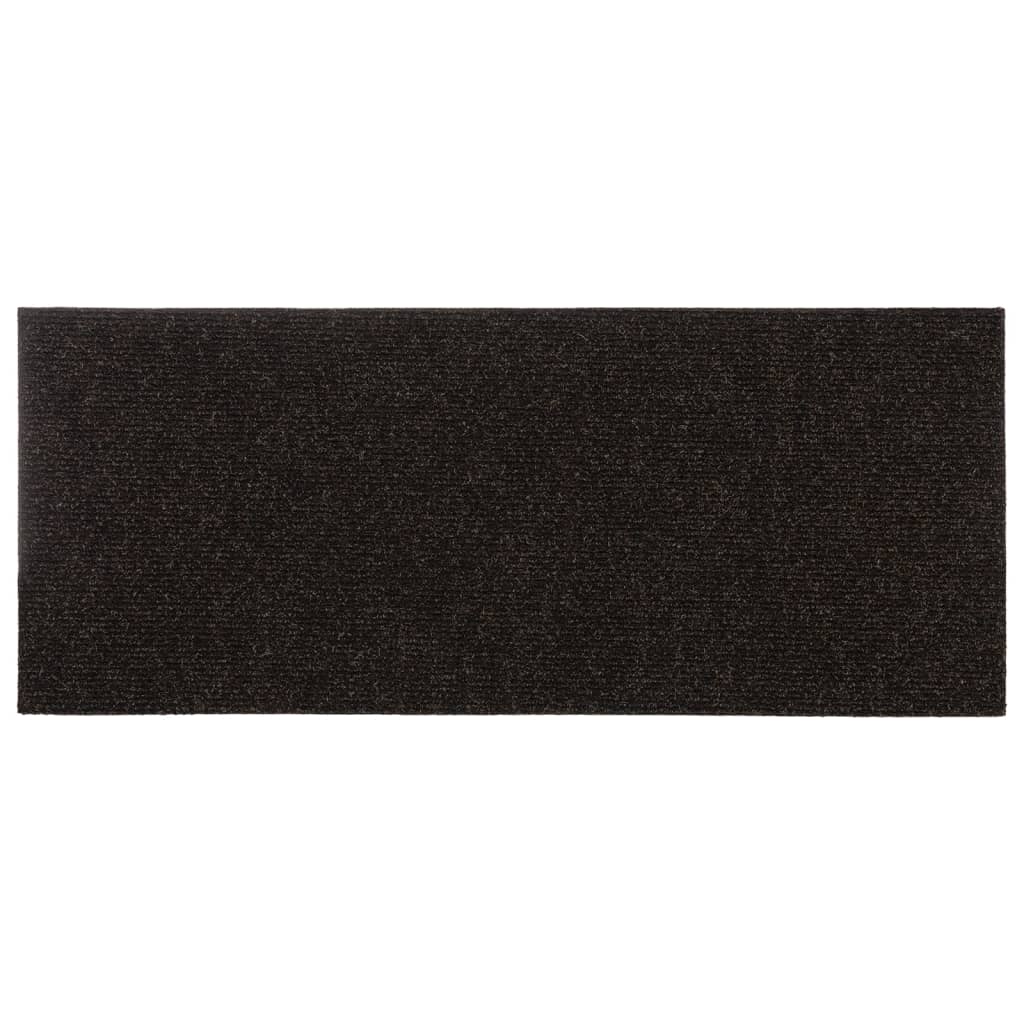 Trapmatten Zelfklevend 15 stuks 60x25 cm Donkerbruin Rechthoekig is nu te koop bij PeponiXL, paradijselijk wonen!
