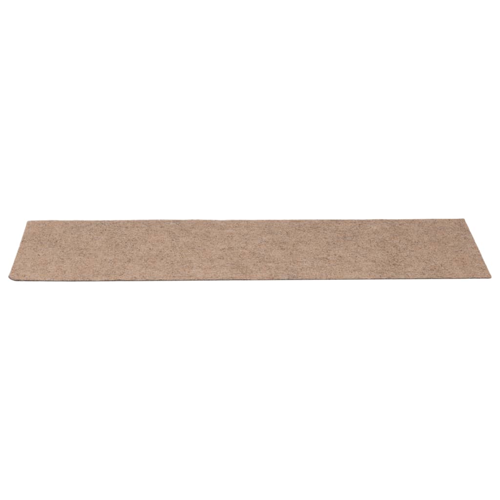 Trapmatten zelfklevend 15 stuks 76x20 cm lichtbruin rechthoekig is nu te koop bij PeponiXL, paradijselijk wonen!