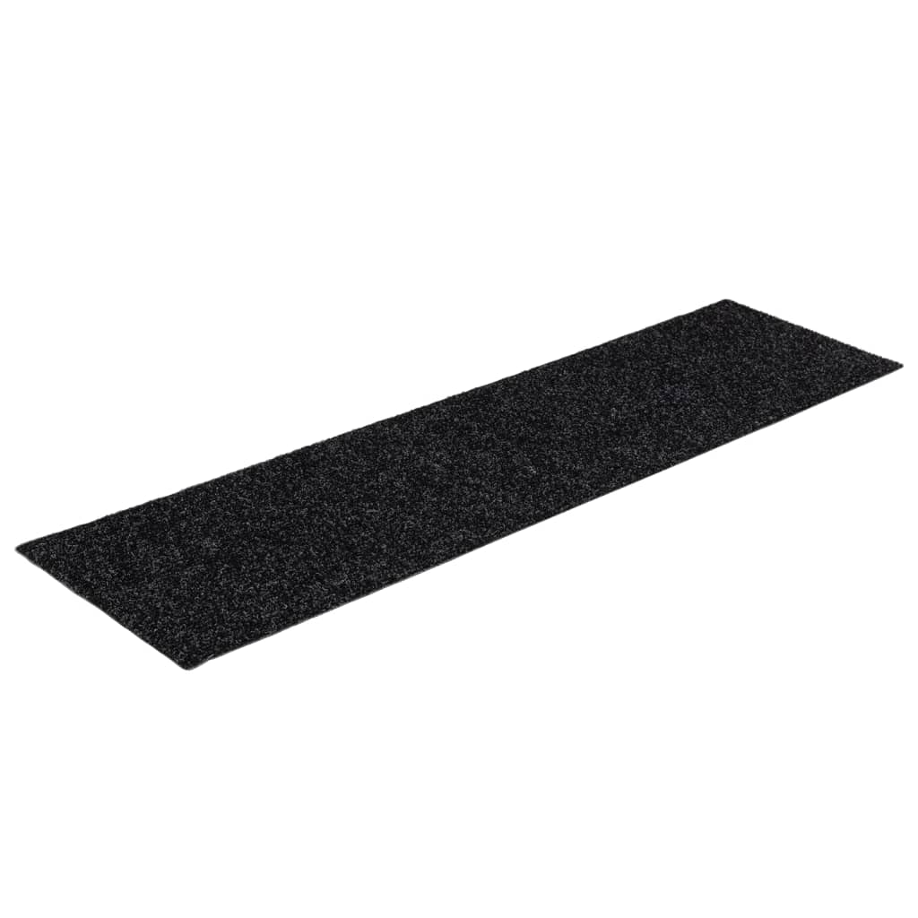 Trapmatten Zelfklevend 15 stuks 76x20 cm Zwart Rechthoekig is nu te koop bij PeponiXL, paradijselijk wonen!