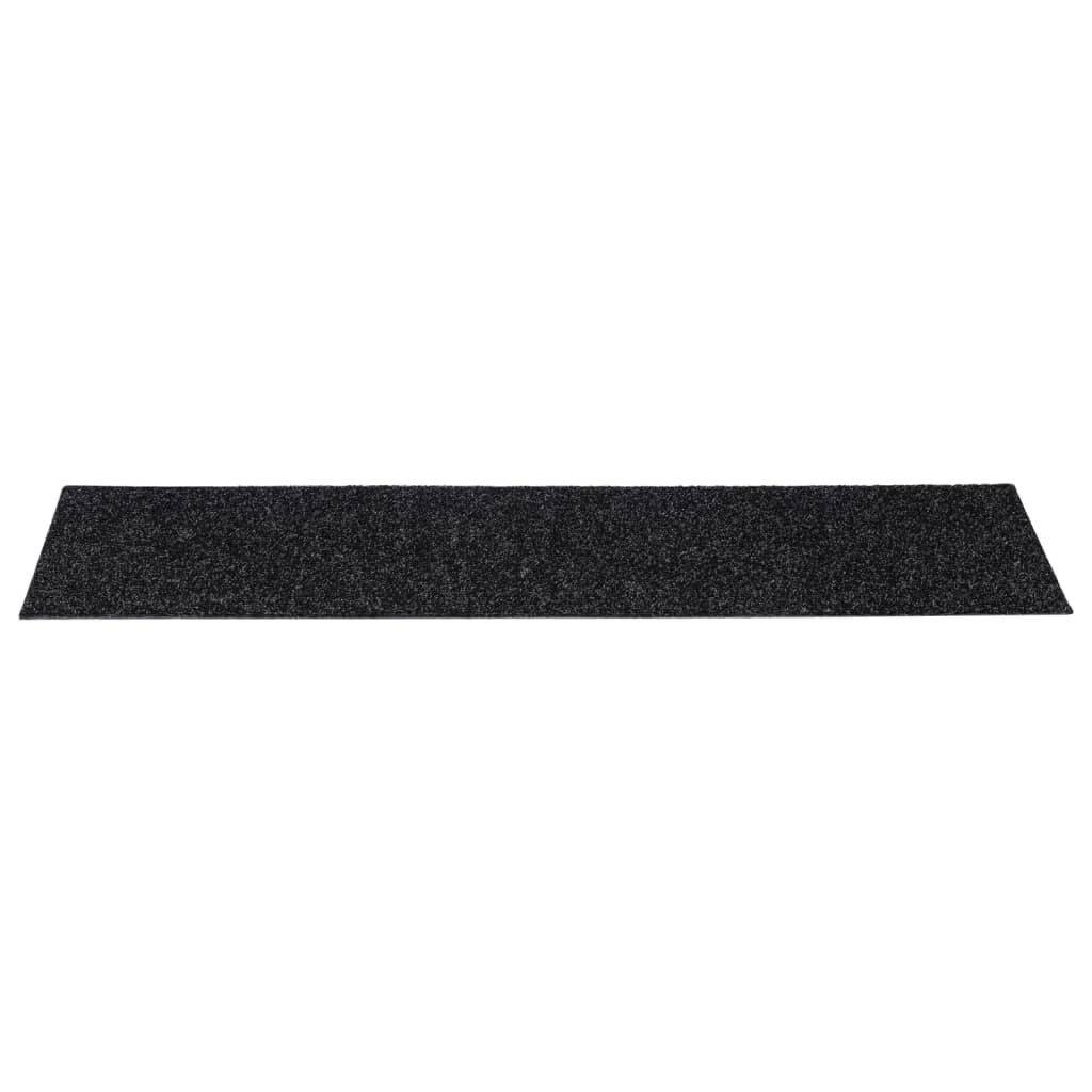 Trapmatten Zelfklevend 15 stuks 76x20 cm Zwart Rechthoekig is nu te koop bij PeponiXL, paradijselijk wonen!