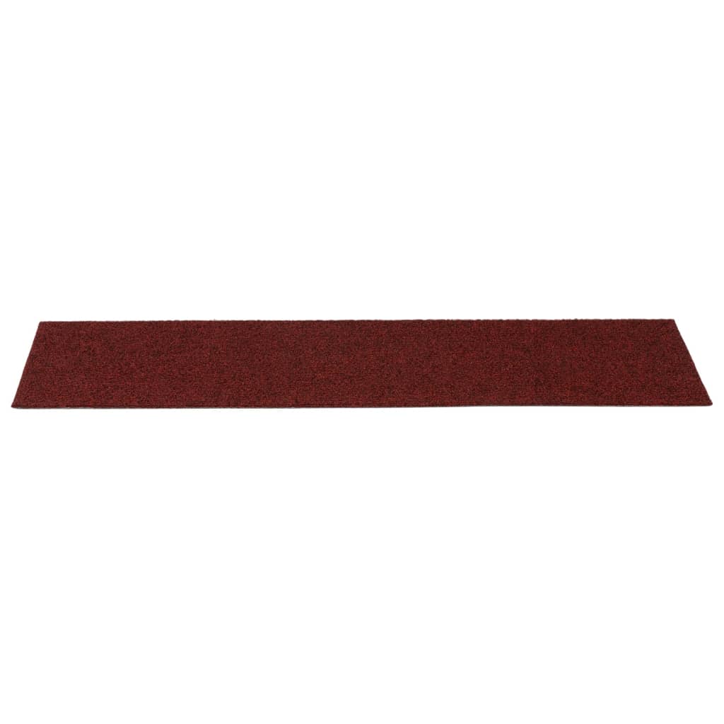 Trapmatten Zelfklevend 15 stuks 76x20 cm Bordeaux Rood Rechthoekig is nu te koop bij PeponiXL, paradijselijk wonen!