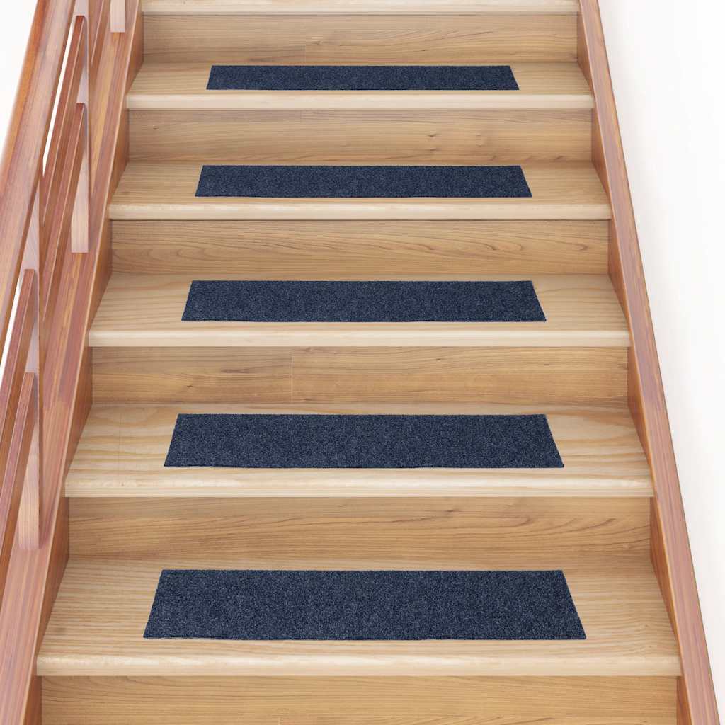 Trapmatten Zelfklevend 15 stuks 76x20 cm Grijs Blauw Rechthoekig is nu te koop bij PeponiXL, paradijselijk wonen!