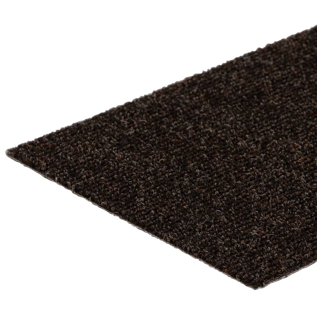 Trapmatten Zelfklevend 15 stuks 76x20 cm Donkerbruin Rechthoekig is nu te koop bij PeponiXL, paradijselijk wonen!