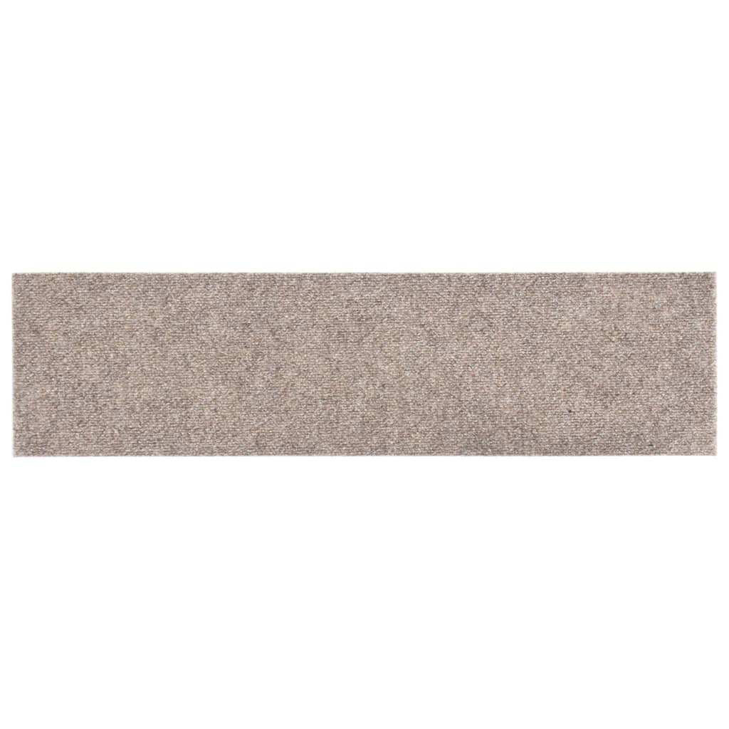 Trapmatten zelfklevend 15 stuks 76x20 cm beige rechthoekig is nu te koop bij PeponiXL, paradijselijk wonen!