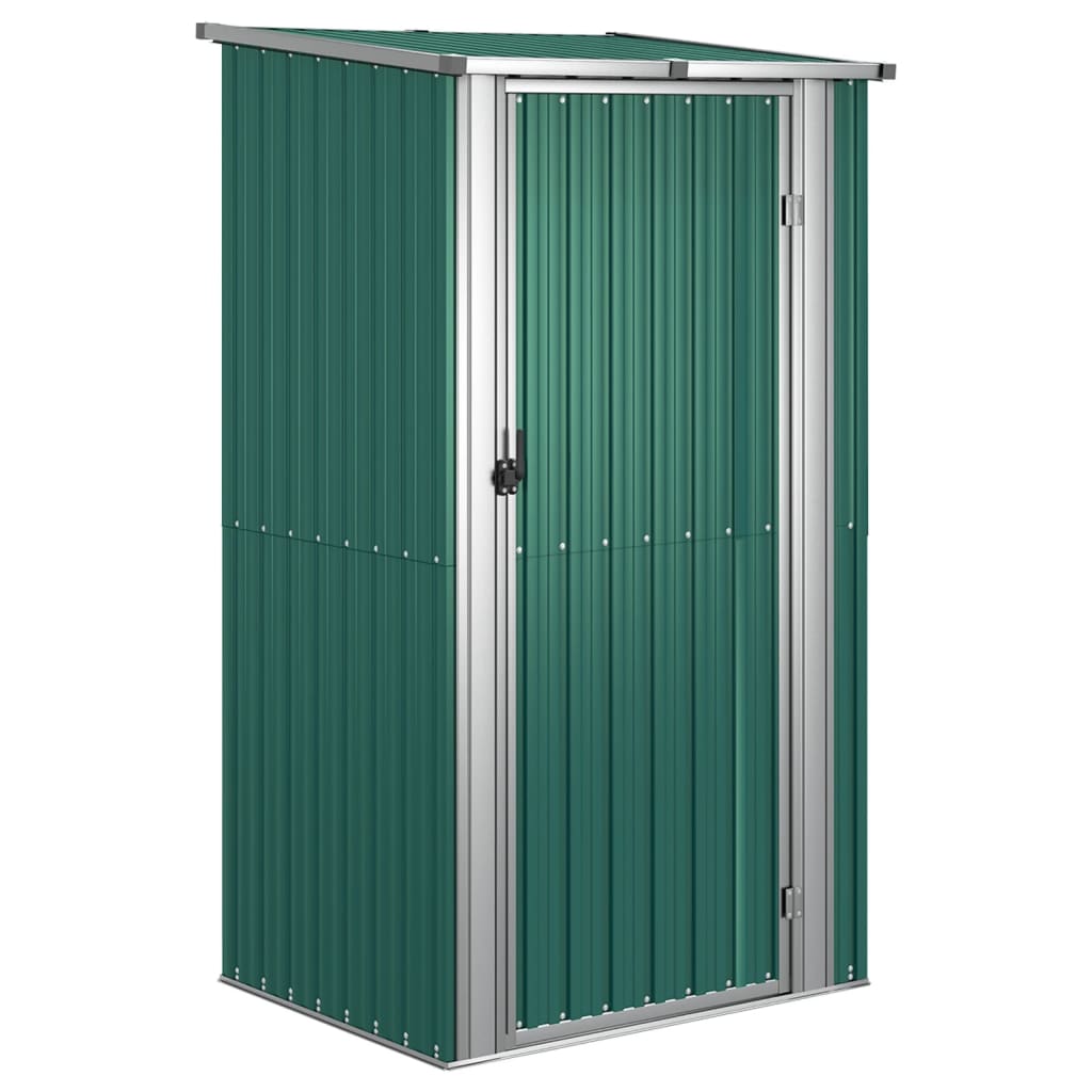 Tuinhuis Groen 118,5x97x209,5 cm Gegalvaniseerd Staal is nu te koop bij PeponiXL, paradijselijk wonen!