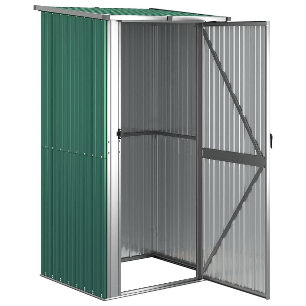 Tuinhuis Groen 118,5x97x209,5 cm Gegalvaniseerd Staal is nu te koop bij PeponiXL, paradijselijk wonen!