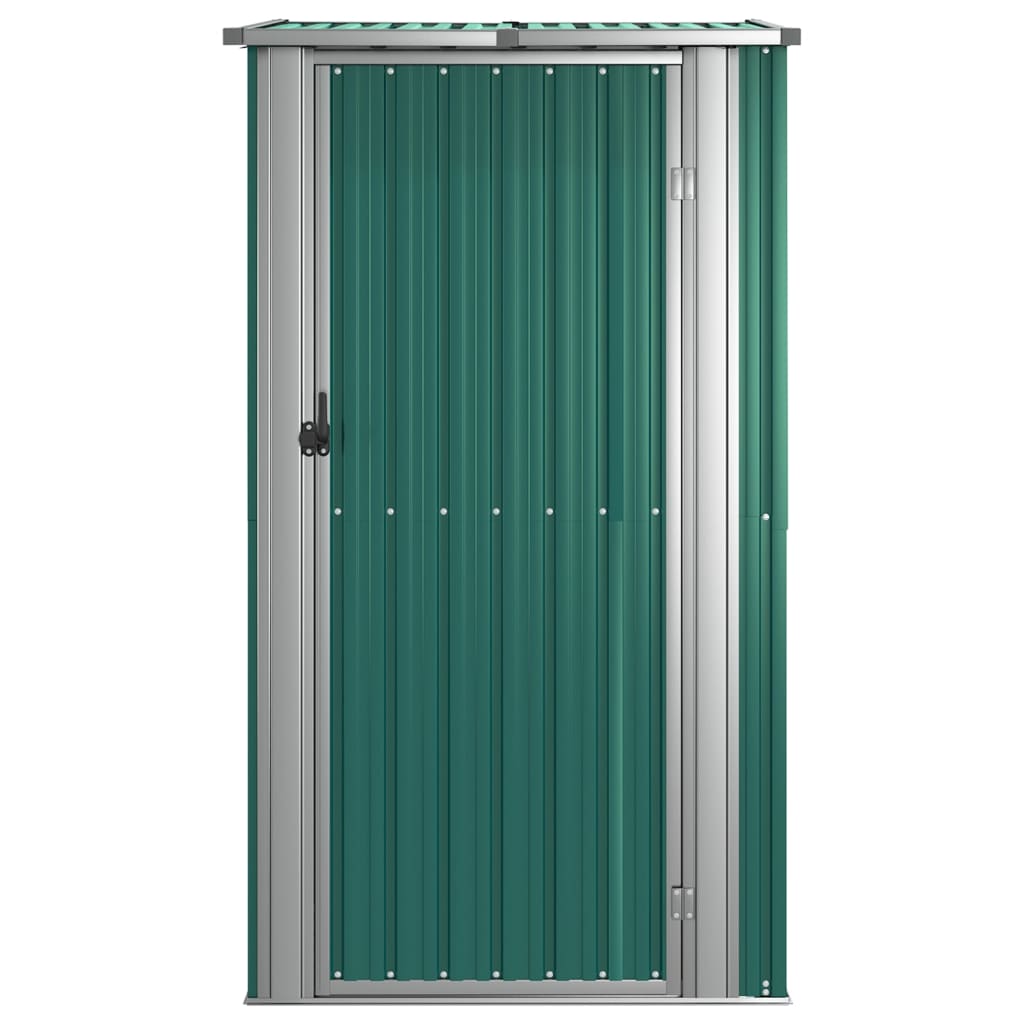 Tuinhuis Groen 118,5x97x209,5 cm Gegalvaniseerd Staal is nu te koop bij PeponiXL, paradijselijk wonen!