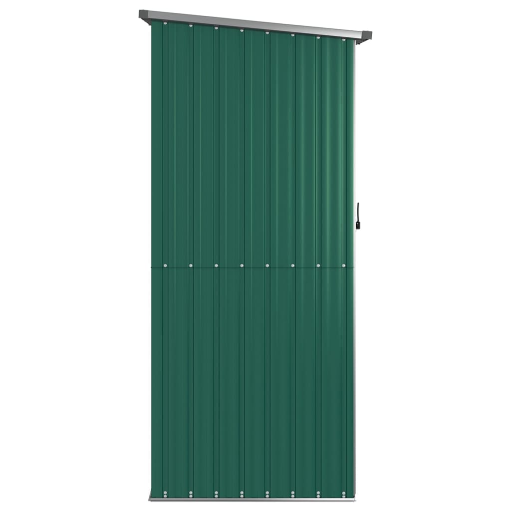 Tuinhuis Groen 118,5x97x209,5 cm Gegalvaniseerd Staal is nu te koop bij PeponiXL, paradijselijk wonen!