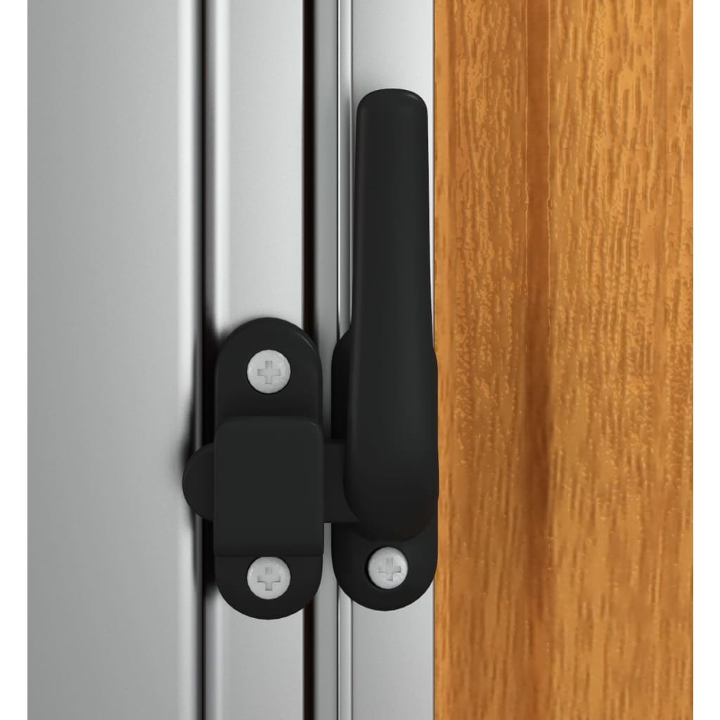 Tuinhuis Bruin 118,5x97x209,5 cm Gegalvaniseerd Staal is nu te koop bij PeponiXL, paradijselijk wonen!