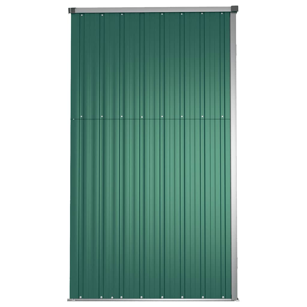 Tuinschuur 161x89x161 cm gegalvaniseerd staal groen is nu te koop bij PeponiXL, paradijselijk wonen!