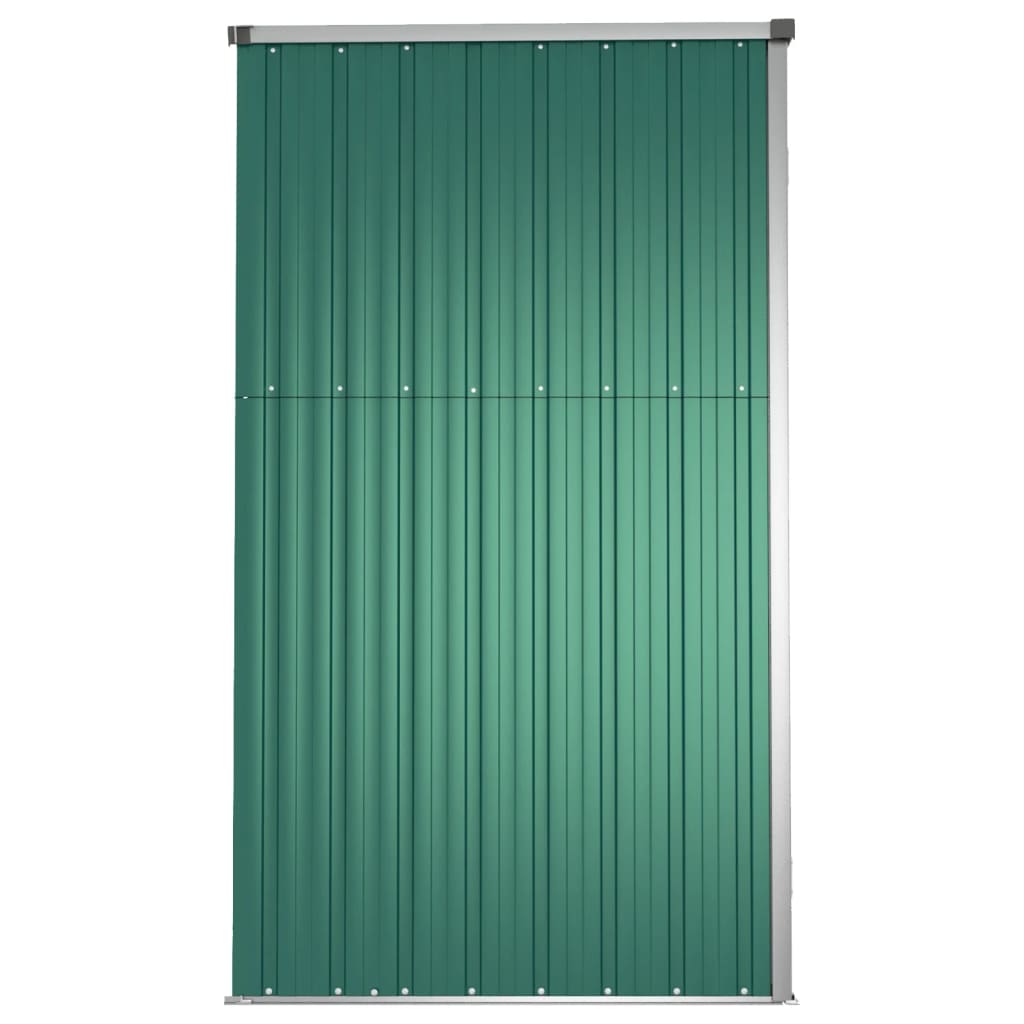 Tuinschuur 225x89x161 cm gegalvaniseerd staal groen is nu te koop bij PeponiXL, paradijselijk wonen!